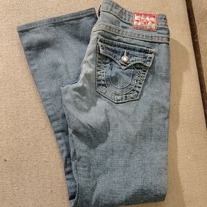 True Religion Light Blue Straight Leg Jeans